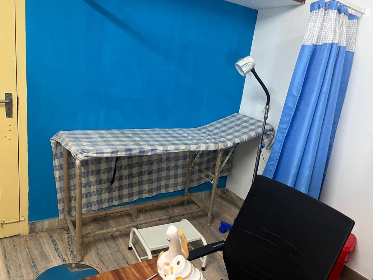 Examination room at the clinic